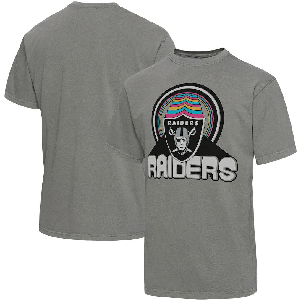 Las Vegas Raiders Junk Food Wonderland Infinity Vibe T-Shirt - Graphite cheap