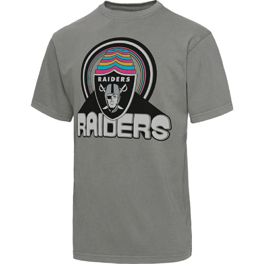 Las Vegas Raiders Junk Food Wonderland Infinity Vibe T-Shirt - Graphite cheap