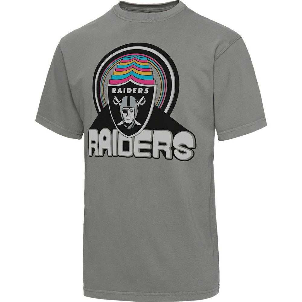 Las Vegas Raiders Junk Food Wonderland Infinity Vibe T-Shirt - Graphite cheap