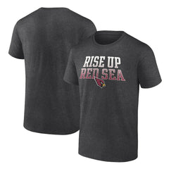 Arizona Cardinals Big & Tall Rise Up Red Sea Statement T-Shirt - Heathered Charcoal on sale