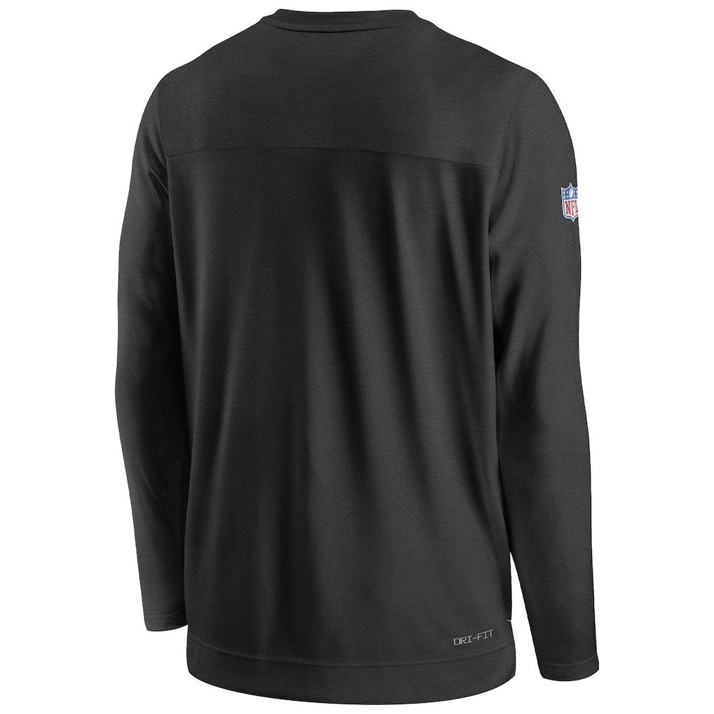 New Orleans Saints Sideline Lockup Performance Pullover Sweatshirt - Black | Nike online
