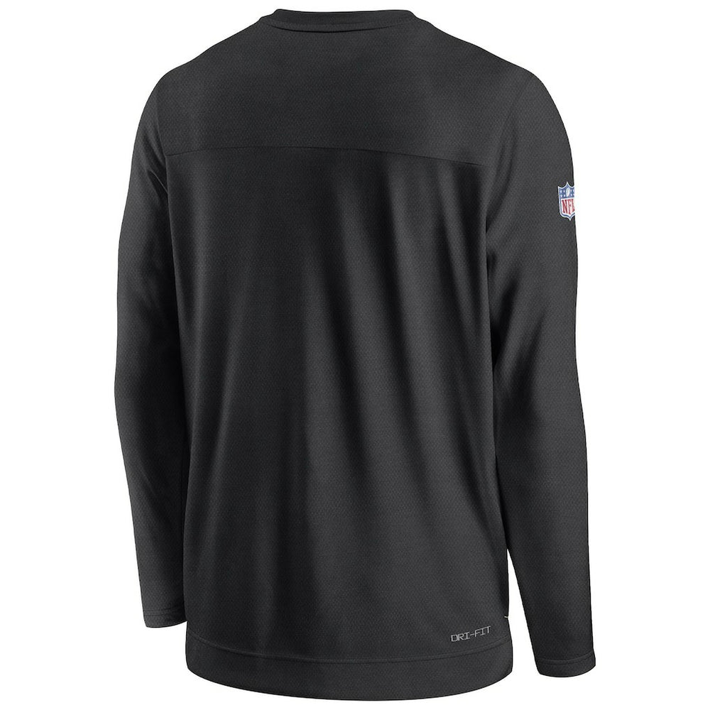 New Orleans Saints Sideline Lockup Performance Pullover Sweatshirt - Black | Nike online