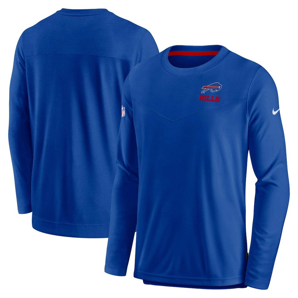 Buffalo Bills Sideline Lockup Performance Pullover Sweatshirt - Royal | Nike on sale