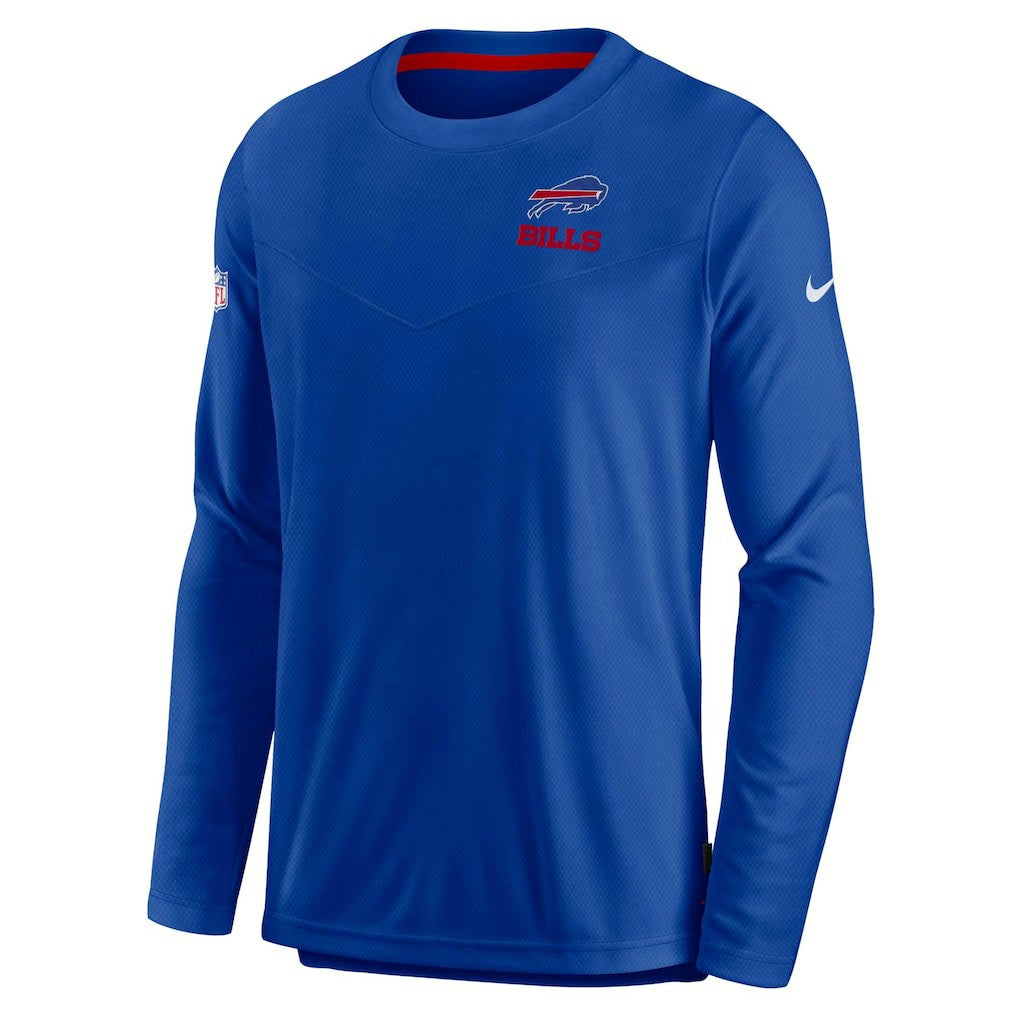 Buffalo Bills Sideline Lockup Performance Pullover Sweatshirt - Royal | Nike on sale