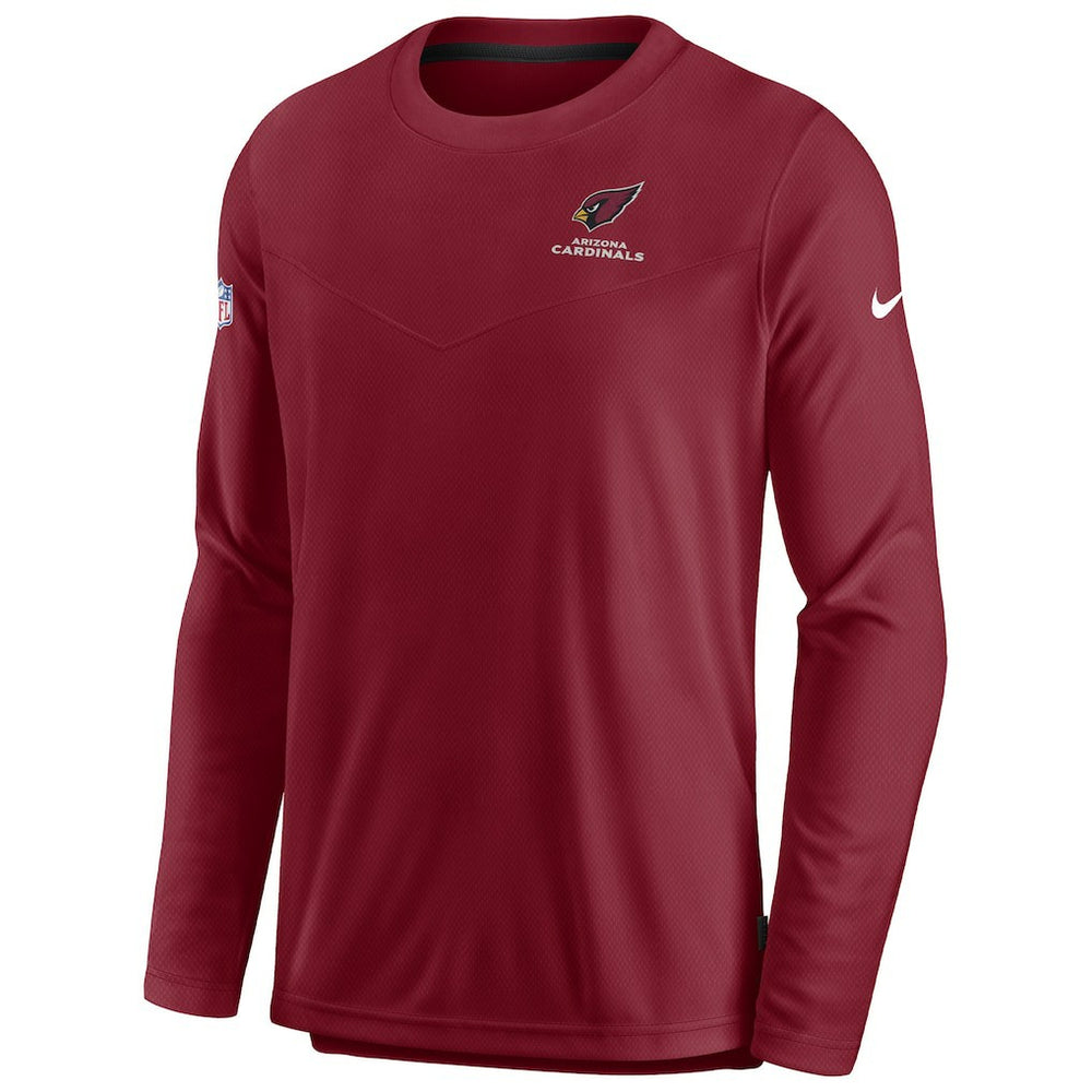 Arizona Cardinals Sideline Lockup Performance Pullover Sweatshirt - Cardinal | Nike for sale