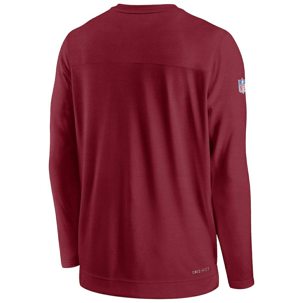Arizona Cardinals Sideline Lockup Performance Pullover Sweatshirt - Cardinal | Nike for sale