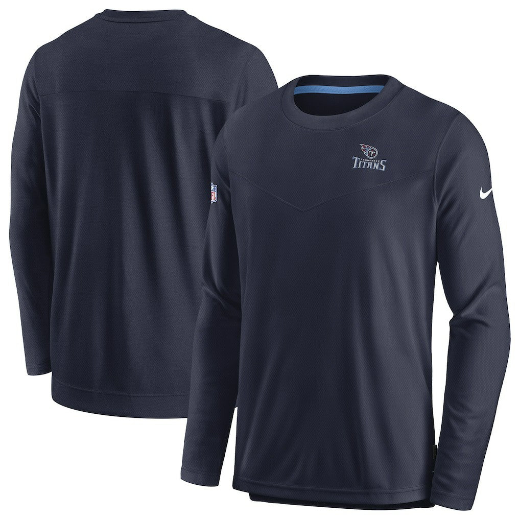 Tennessee Titans Sideline Lockup Performance Pullover Sweatshirt - Navy | Nike outlet