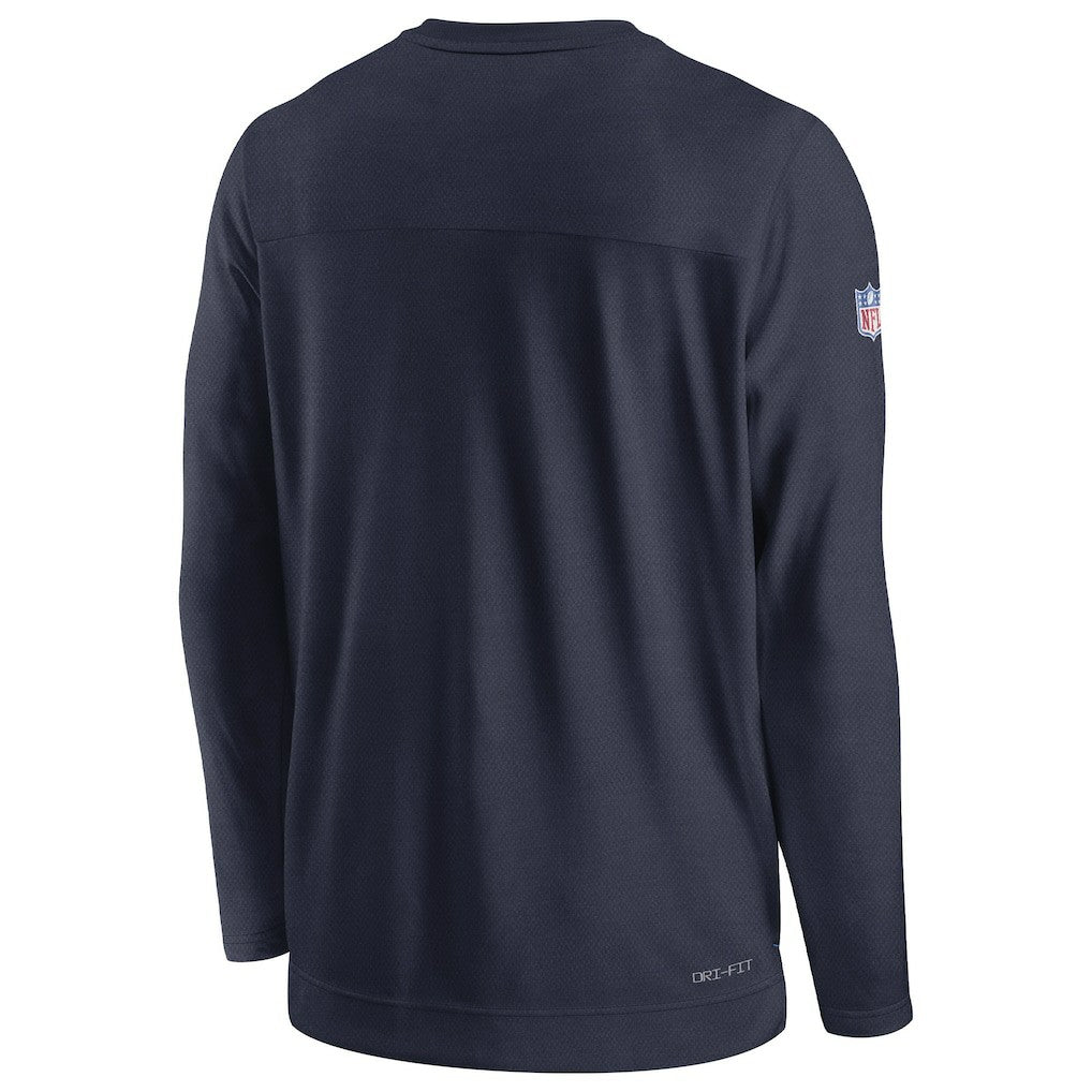 Tennessee Titans Sideline Lockup Performance Pullover Sweatshirt - Navy | Nike outlet