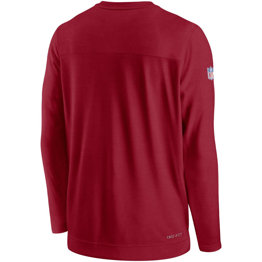 Tampa Bay Buccaneers Sideline Lockup Performance Pullover Sweatshirt - Red | Nike discount