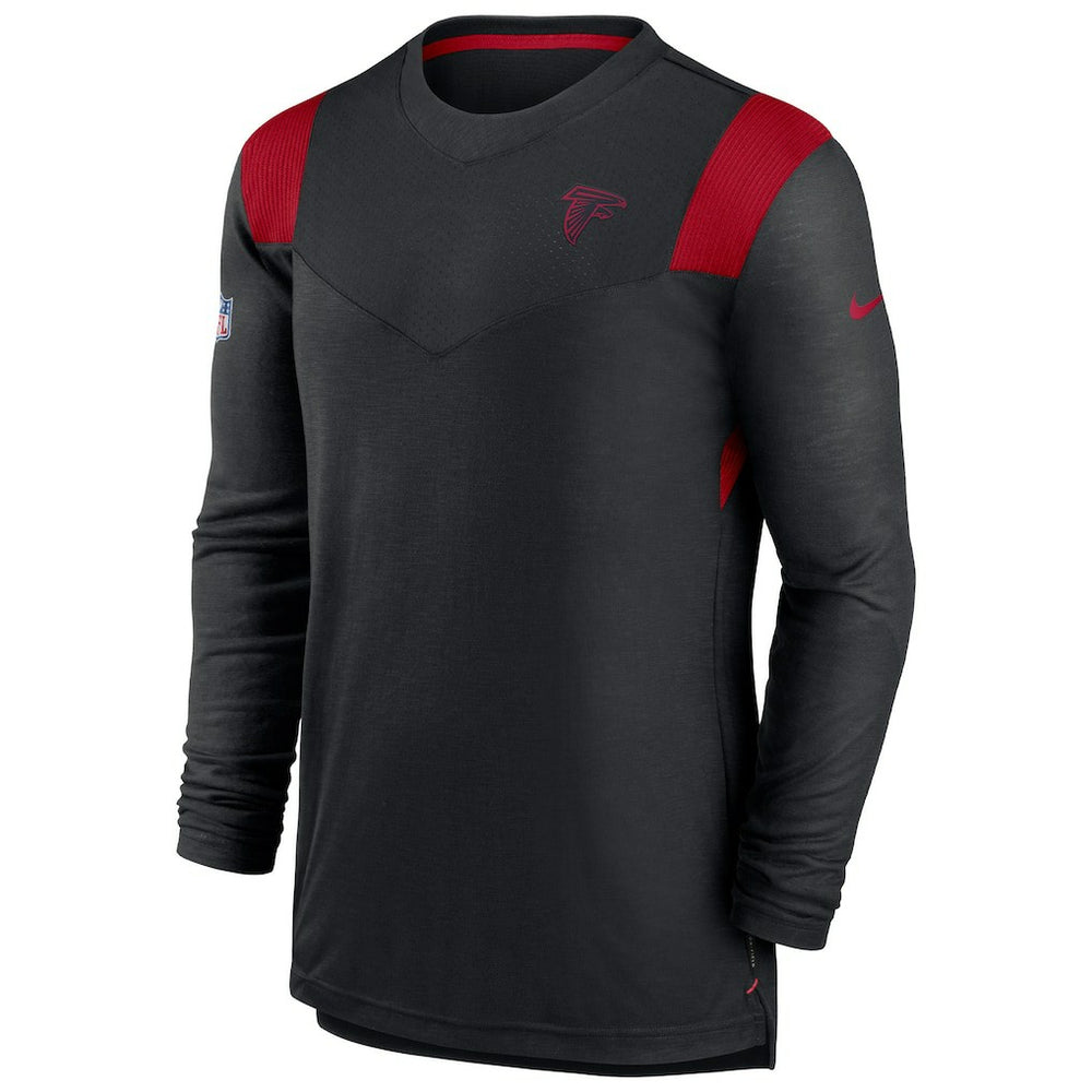 Atlanta Falcons Sideline Tonal Logo Performance Player Long Sleeve T-Shirt - Black | Nike sale