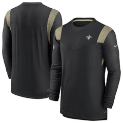 New Orleans Saints Sideline Tonal Logo Performance Player Long Sleeve T-Shirt - Black | Nike online