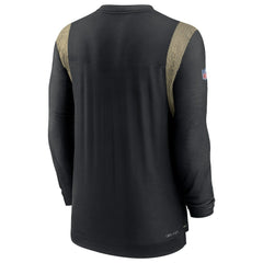 New Orleans Saints Sideline Tonal Logo Performance Player Long Sleeve T-Shirt - Black | Nike online