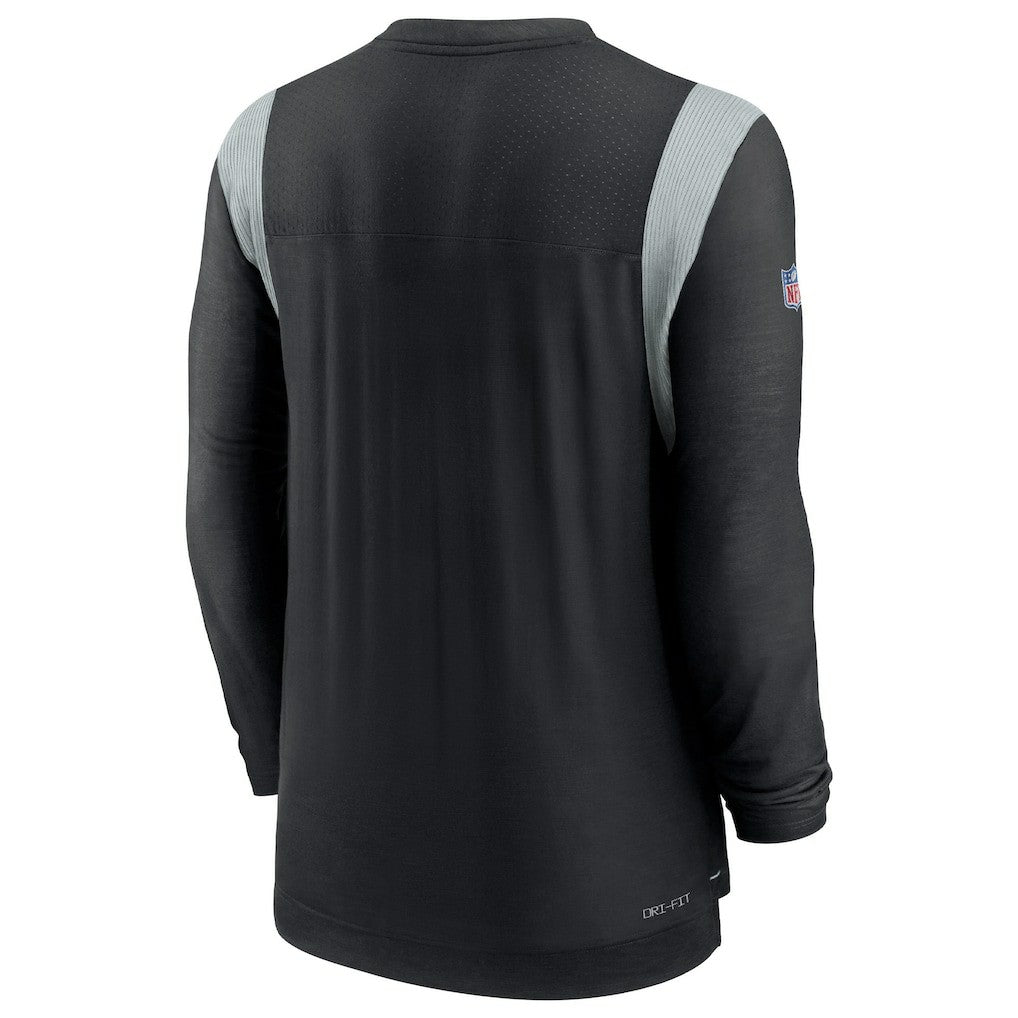 Las Vegas Raiders Sideline Tonal Logo Performance Player Long Sleeve T-Shirt - Black | Nike on sale