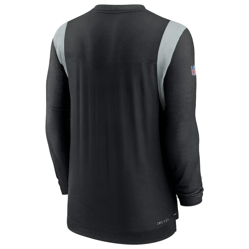Las Vegas Raiders Sideline Tonal Logo Performance Player Long Sleeve T-Shirt - Black | Nike on sale