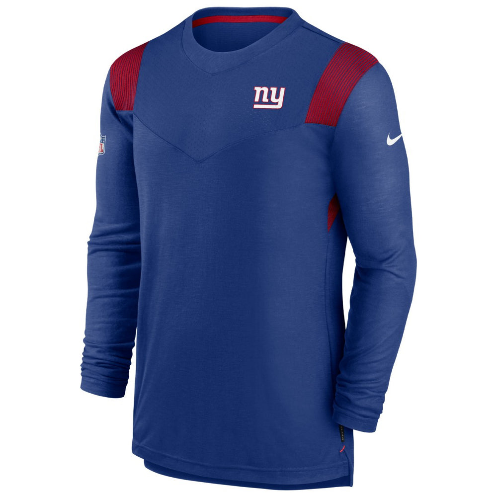 New York Giants Sideline Tonal Logo Performance Player Long Sleeve T-Shirt - Royal | Nike for sale