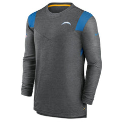 Los Angeles Chargers Sideline Tonal Logo Performance Player Long Sleeve T-Shirt - Charcoal | Nike online