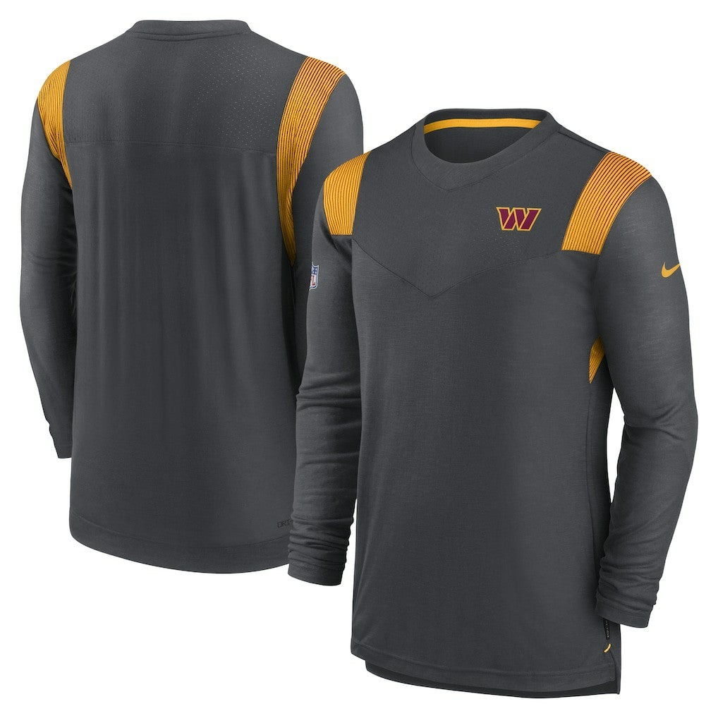 Washington Commanders Sideline Tonal Logo Performance Player Long Sleeve T-Shirt - Charcoal | Nike sale