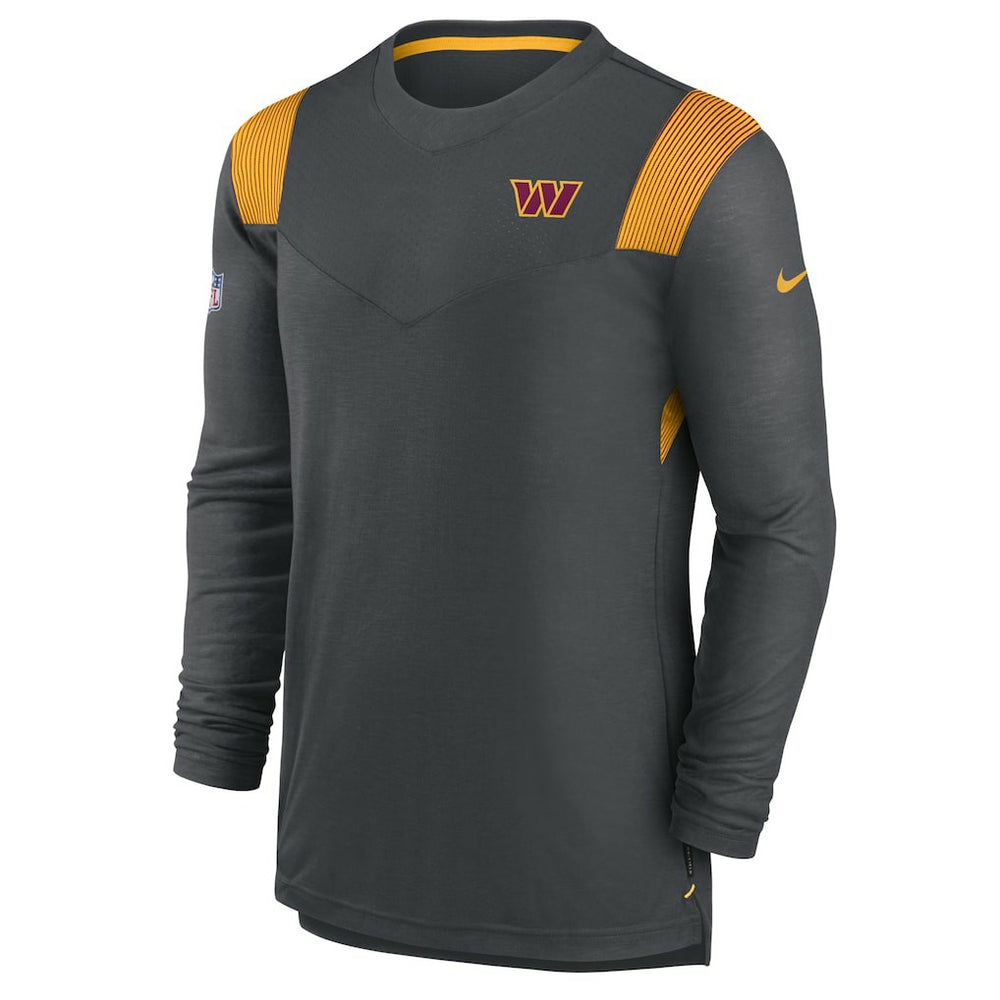 Washington Commanders Sideline Tonal Logo Performance Player Long Sleeve T-Shirt - Charcoal | Nike sale