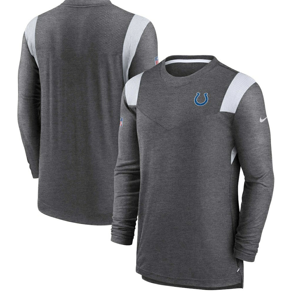 Indianapolis Colts Sideline Tonal Logo Performance Player Long Sleeve T-Shirt - Charcoal | Nike outlet