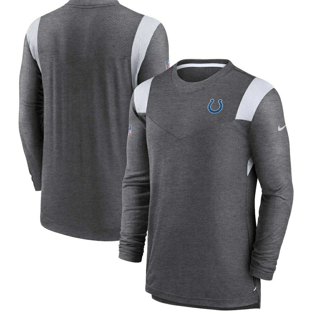 Indianapolis Colts Sideline Tonal Logo Performance Player Long Sleeve T-Shirt - Charcoal | Nike outlet