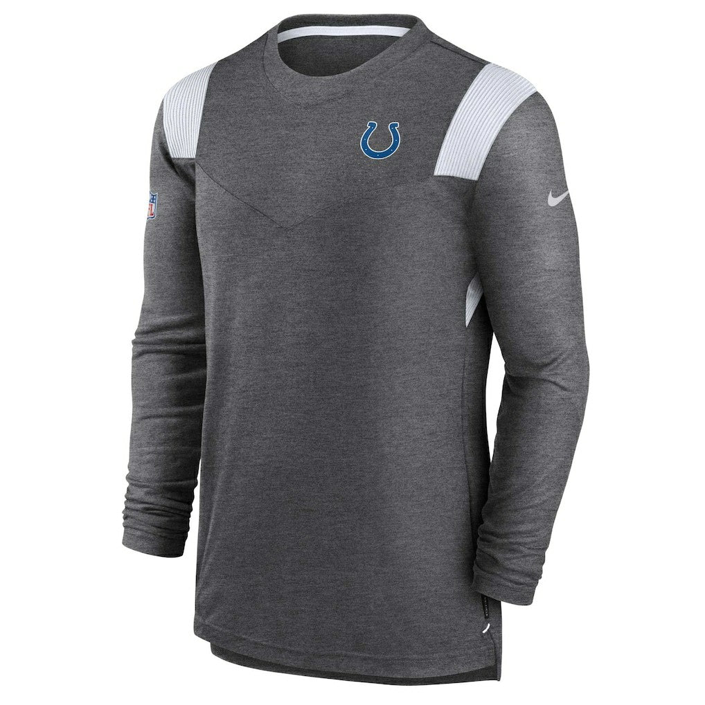 Indianapolis Colts Sideline Tonal Logo Performance Player Long Sleeve T-Shirt - Charcoal | Nike outlet