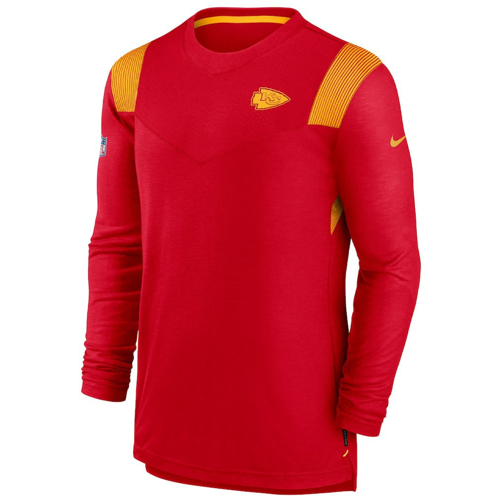 Kansas City Chiefs Sideline Tonal Logo Performance Player Long Sleeve T-Shirt - Red | Nike outlet