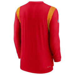 Kansas City Chiefs Sideline Tonal Logo Performance Player Long Sleeve T-Shirt - Red | Nike outlet