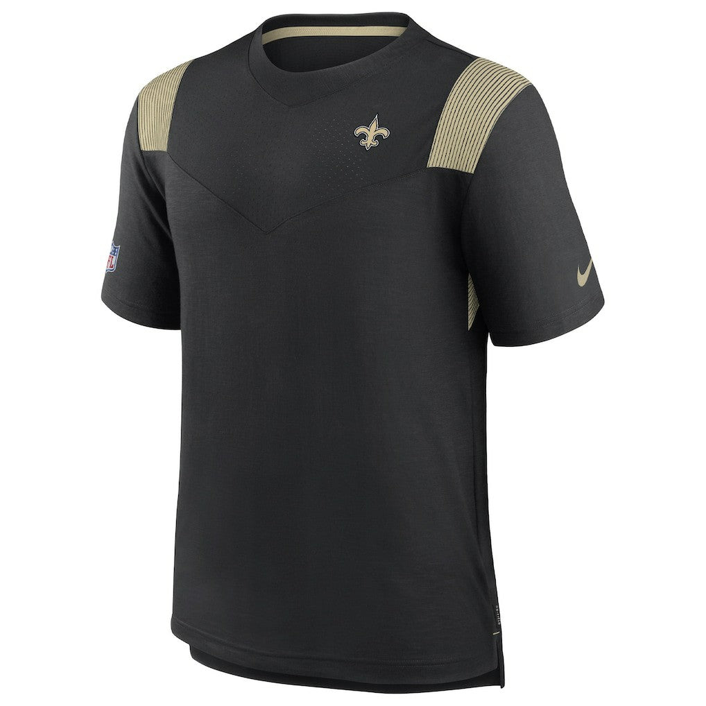 New Orleans Saints Sideline Tonal Logo Performance Player T-Shirt - Black | Nike on sale