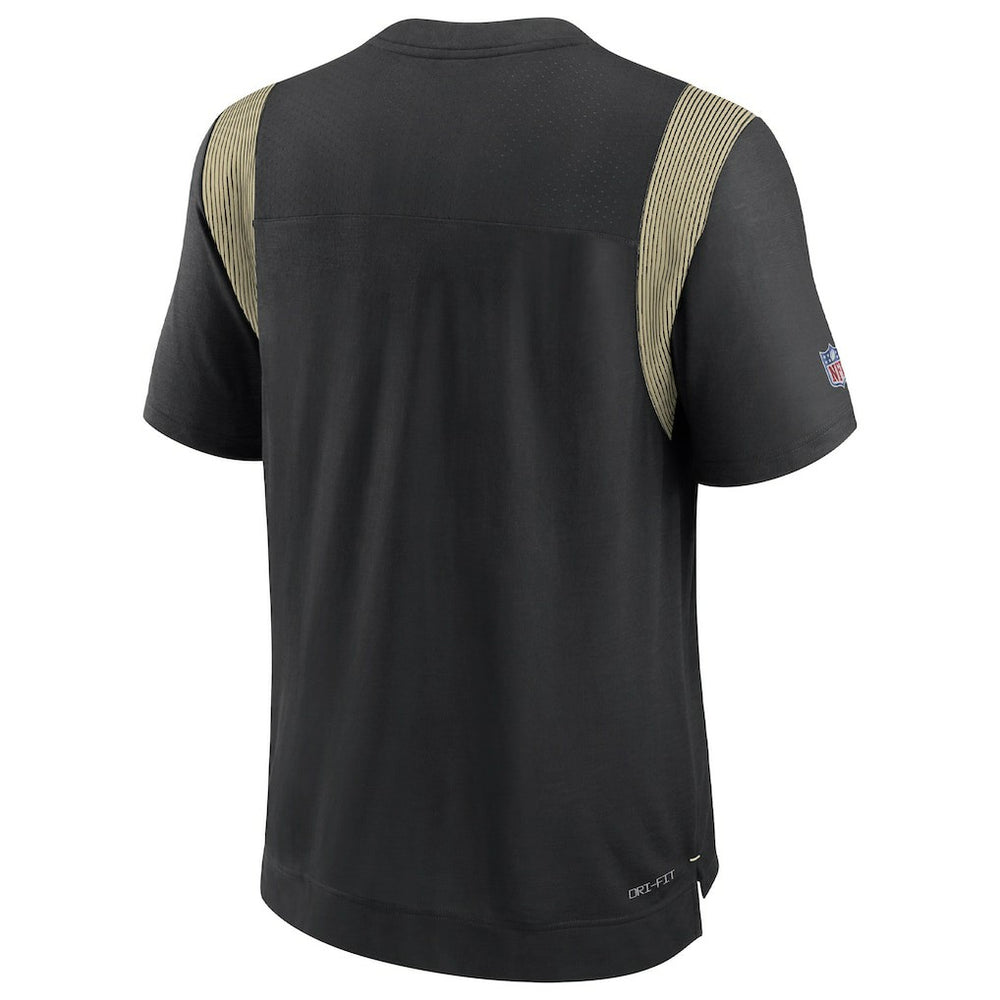 New Orleans Saints Sideline Tonal Logo Performance Player T-Shirt - Black | Nike on sale