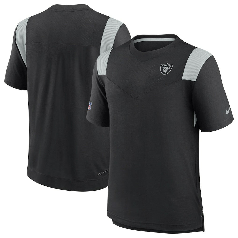 Las Vegas Raiders 2022 Sideline Tonal Logo Performance Player T-Shirt - Black | Nike on sale