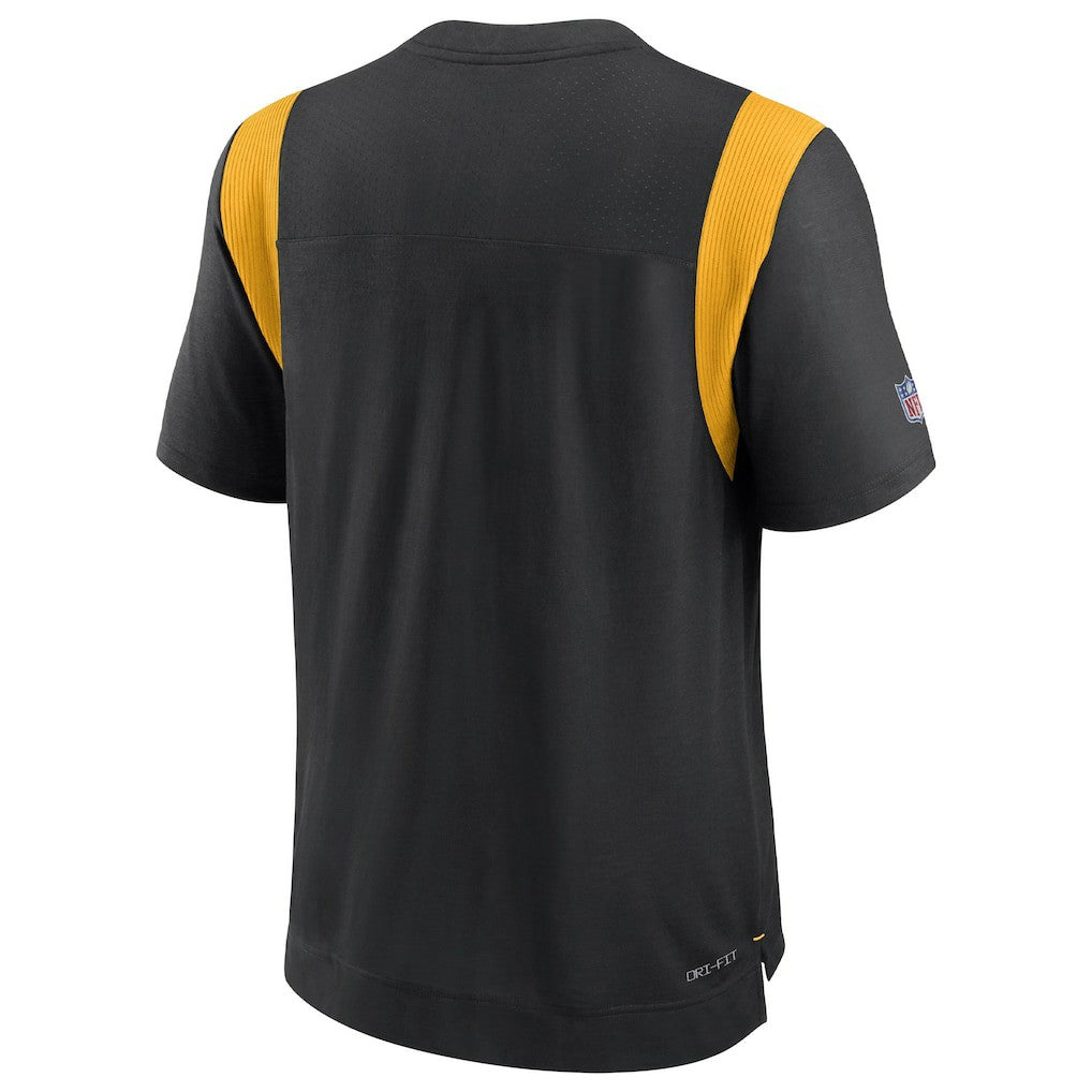 Pittsburgh Steelers Sideline Tonal Logo Performance Player T-Shirt - Black | Nike for sale