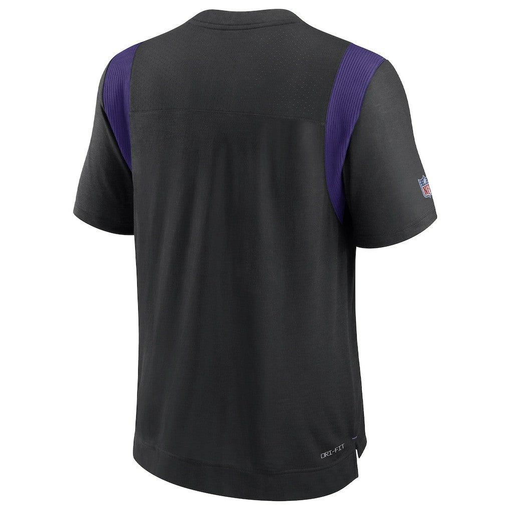 Minnesota Vikings Sideline Tonal Logo Performance Player T-Shirt - Black | Nike on sale