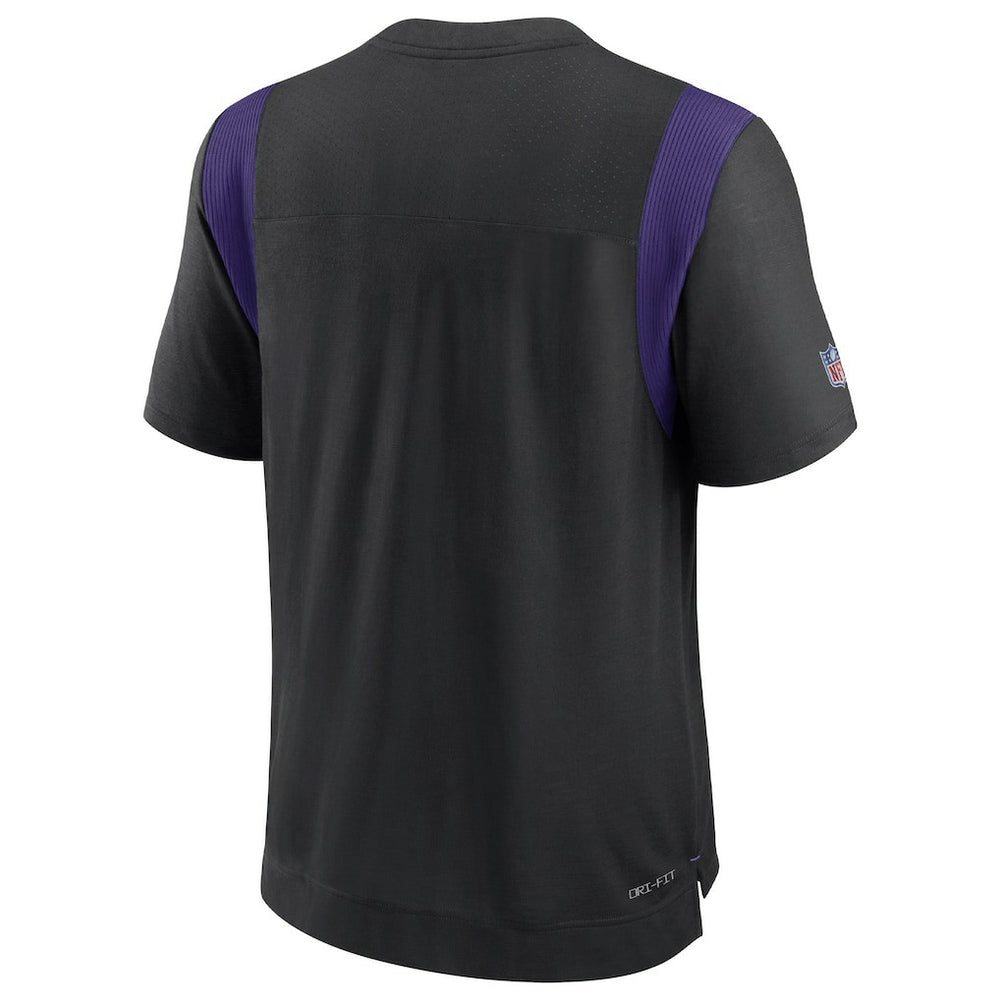 Minnesota Vikings Sideline Tonal Logo Performance Player T-Shirt - Black | Nike on sale