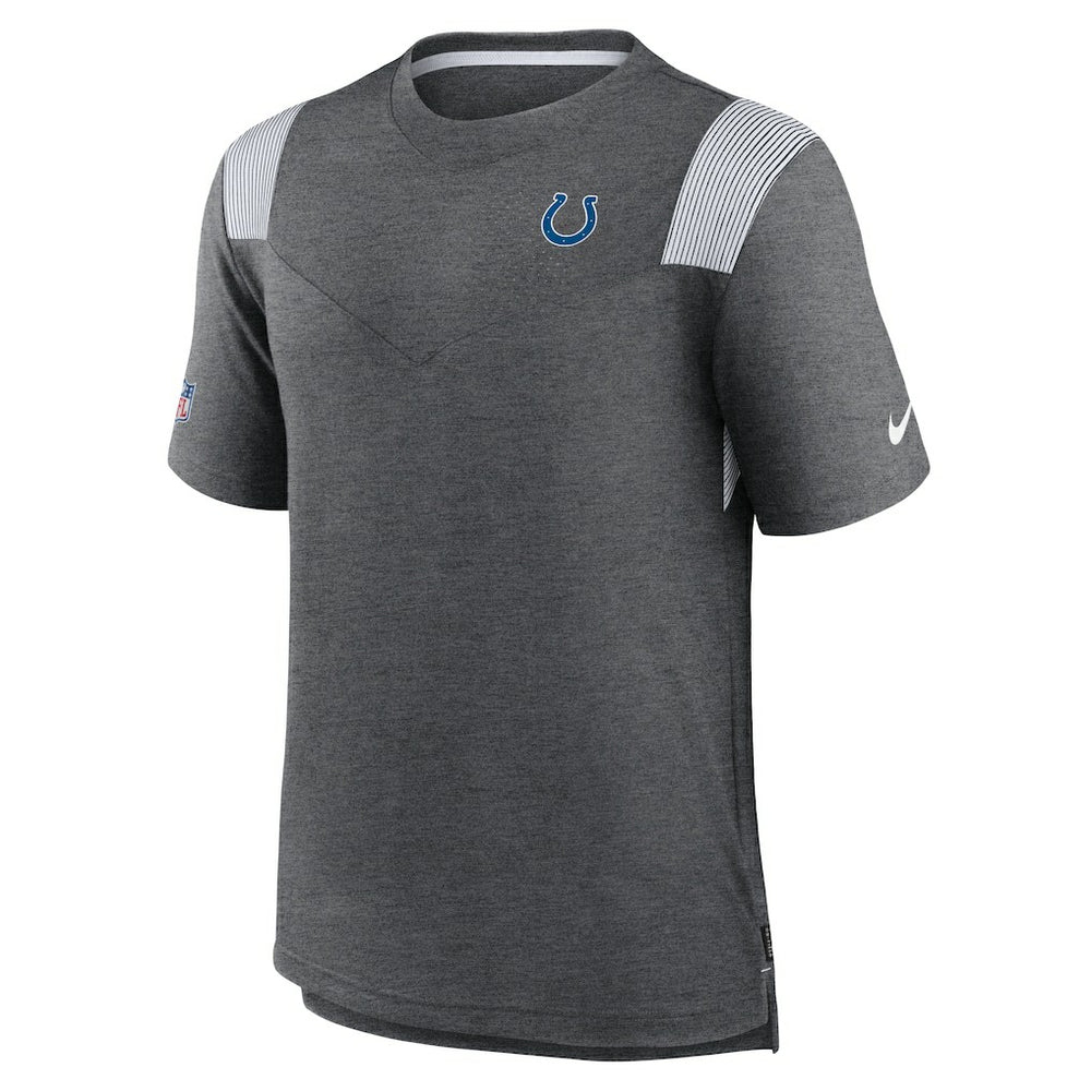 Indianapolis Colts Sideline Tonal Logo Performance Player T-Shirt - Heather Charcoal | Nike for sale