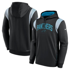 Carolina Panthers Sideline Athletic Stack Performance Pullover Hoodie - Black | Nike on sale