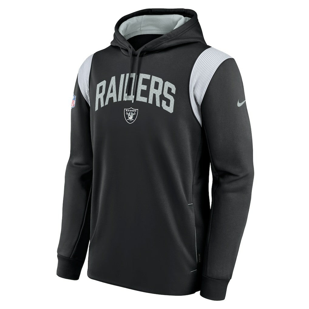 Las Vegas Raiders Sideline Athletic Stack Performance Pullover Hoodie - Black | Nike for sale