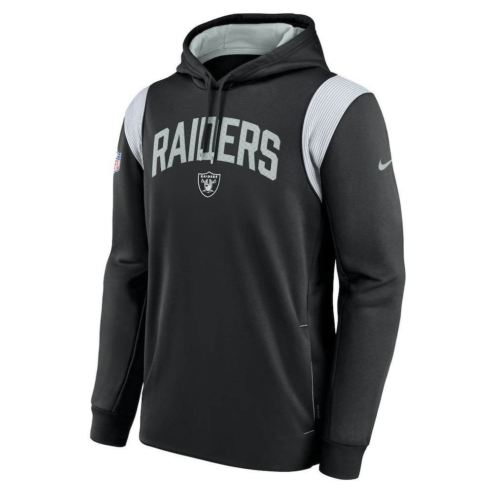 Las Vegas Raiders Sideline Athletic Stack Performance Pullover Hoodie - Black | Nike for sale