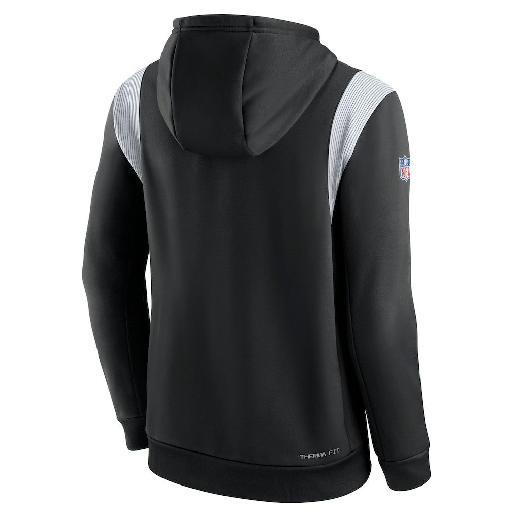 Las Vegas Raiders Sideline Athletic Stack Performance Pullover Hoodie - Black | Nike for sale