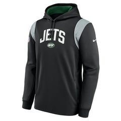 New York Jets Sideline Athletic Stack Performance Pullover Hoodie - Black | Nike on sale