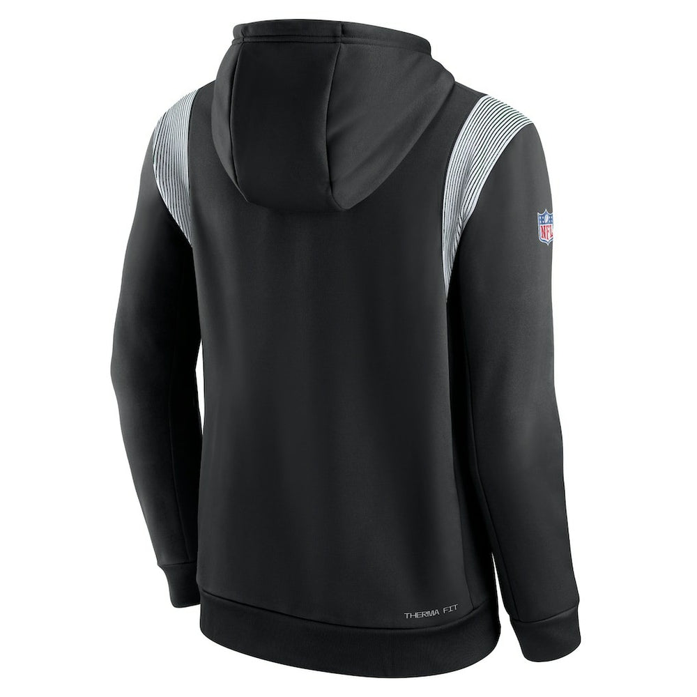 New York Jets Sideline Athletic Stack Performance Pullover Hoodie - Black | Nike on sale