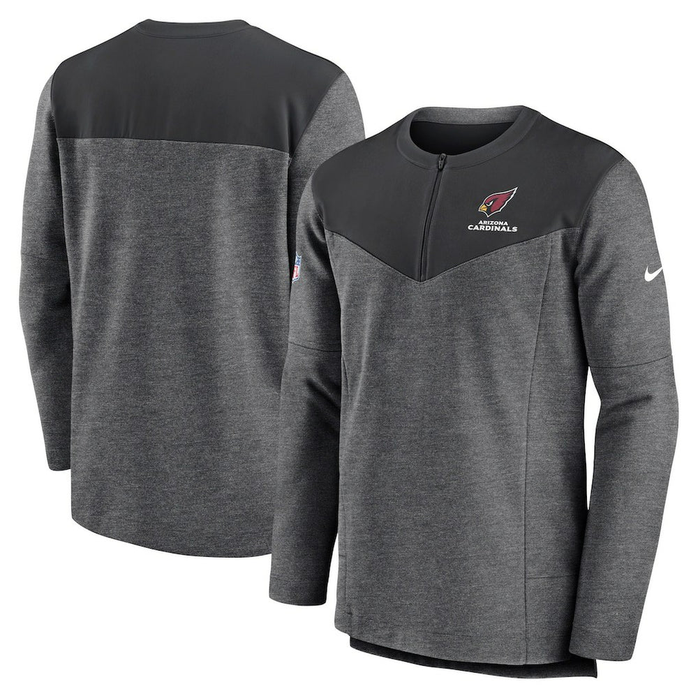 Arizona Cardinals Sideline Lockup Performance Quarter-Zip Top - Charcoal | Nike for sale