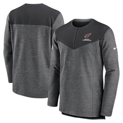 Arizona Cardinals Sideline Lockup Performance Quarter-Zip Top - Charcoal | Nike for sale