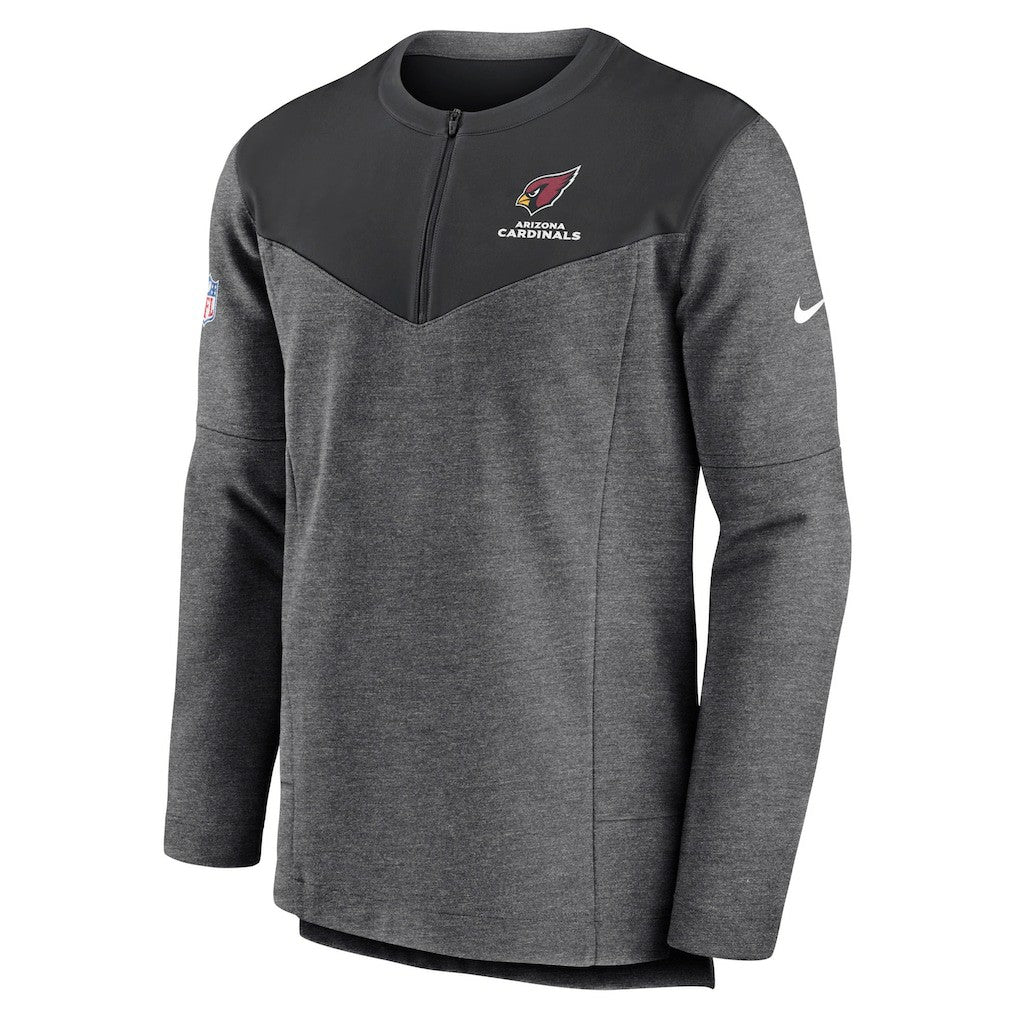 Arizona Cardinals Sideline Lockup Performance Quarter-Zip Top - Charcoal | Nike for sale