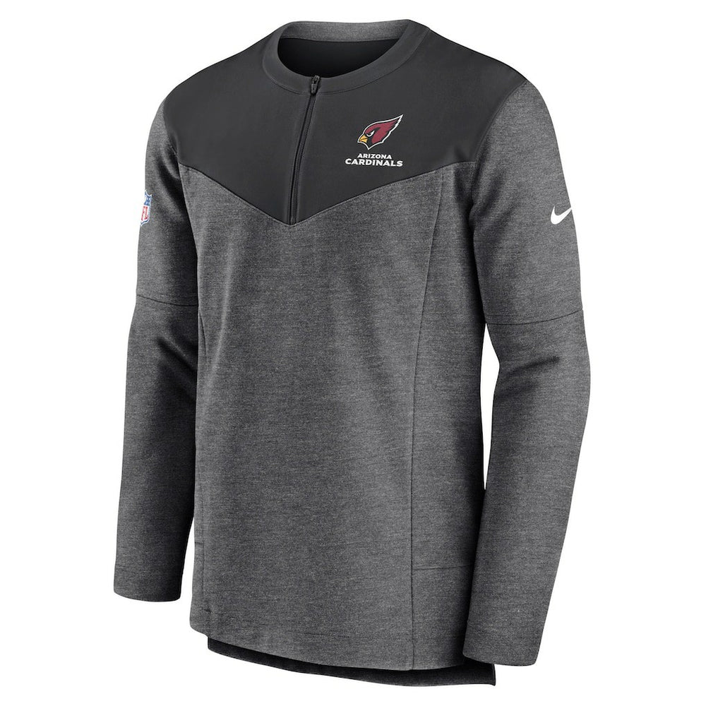 Arizona Cardinals Sideline Lockup Performance Quarter-Zip Top - Charcoal | Nike for sale