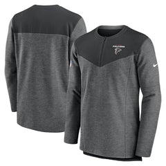 Atlanta Falcons Sideline Lockup Performance Quarter-Zip Top - Charcoal | Nike sale