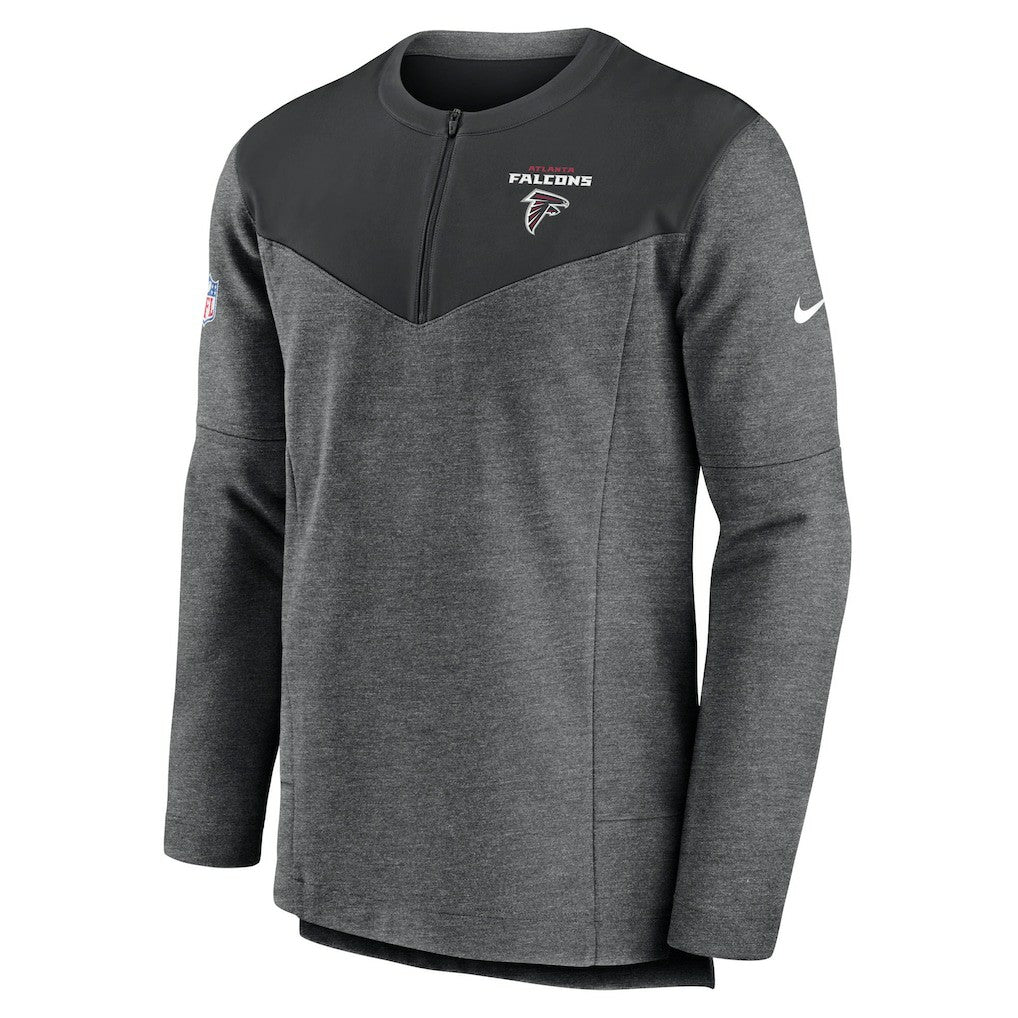 Atlanta Falcons Sideline Lockup Performance Quarter-Zip Top - Charcoal | Nike sale
