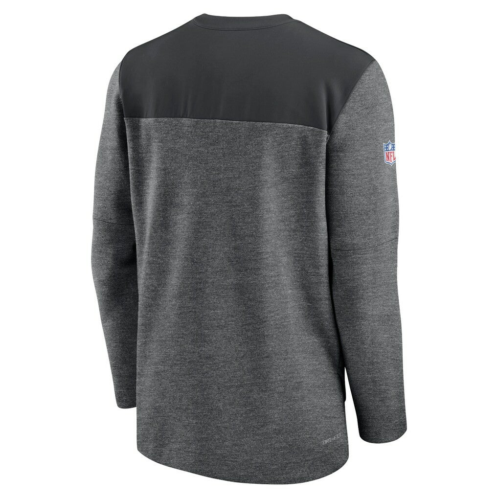 Atlanta Falcons Sideline Lockup Performance Quarter-Zip Top - Charcoal | Nike sale