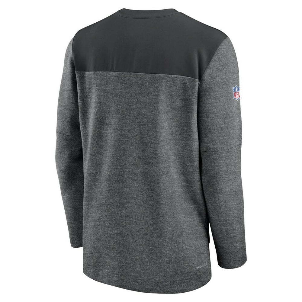 Atlanta Falcons Sideline Lockup Performance Quarter-Zip Top - Charcoal | Nike sale