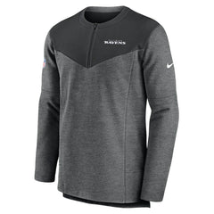 Baltimore Ravens Sideline Lockup Performance Quarter-Zip Top - Charcoal | Nike cheap