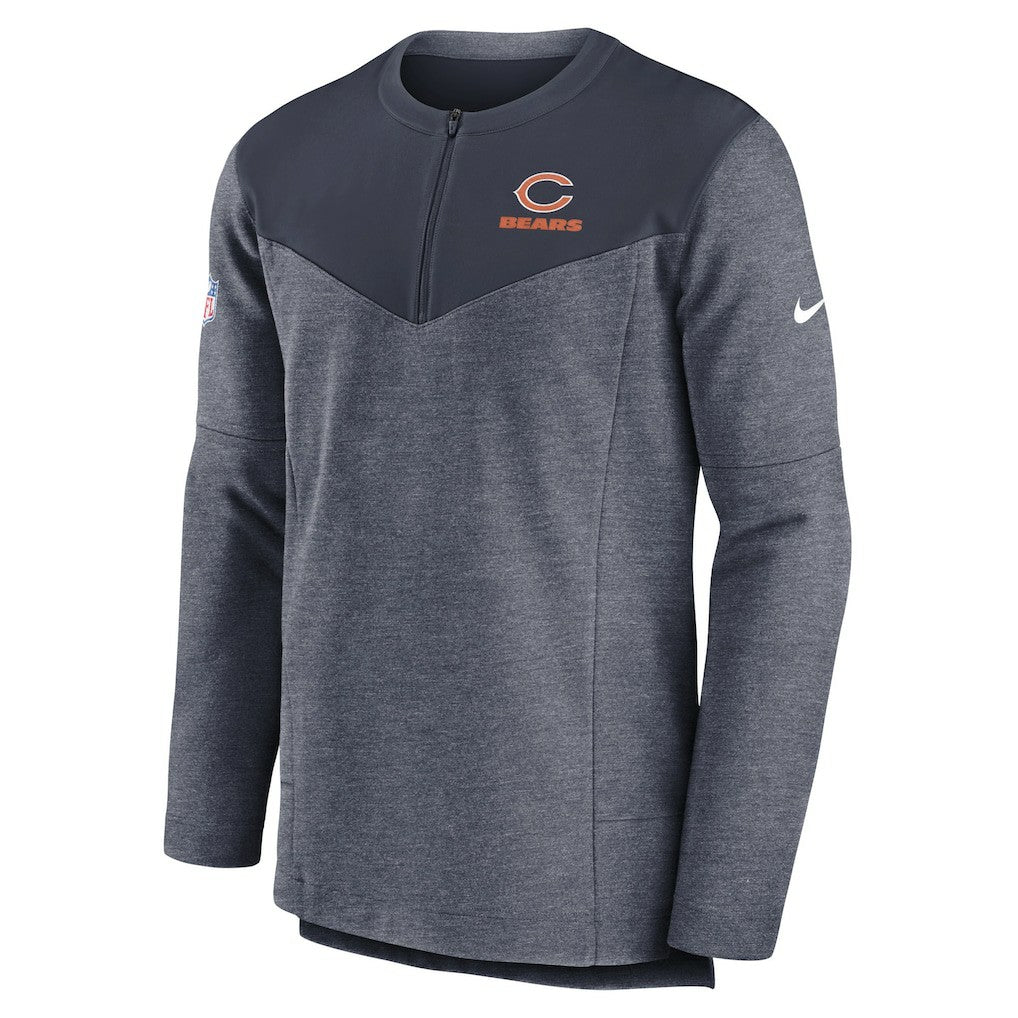 Chicago Bears Sideline Lockup Performance Quarter-Zip Top - Navy | Nike for sale